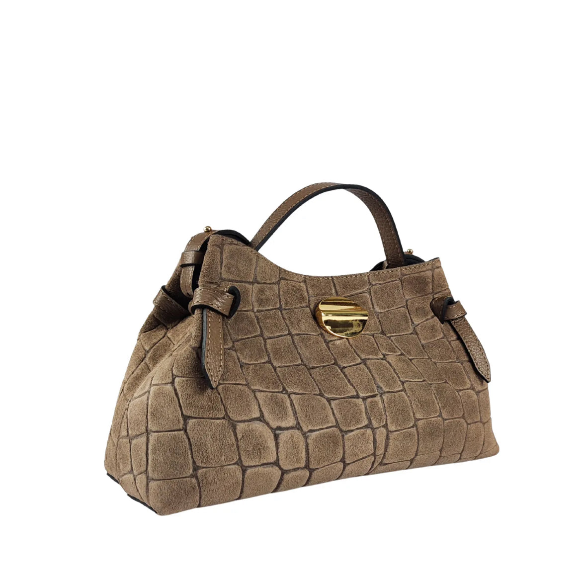 Siena Taupe Suede Handbag