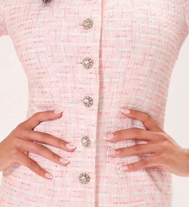 Blush Belle Tweed Dress
