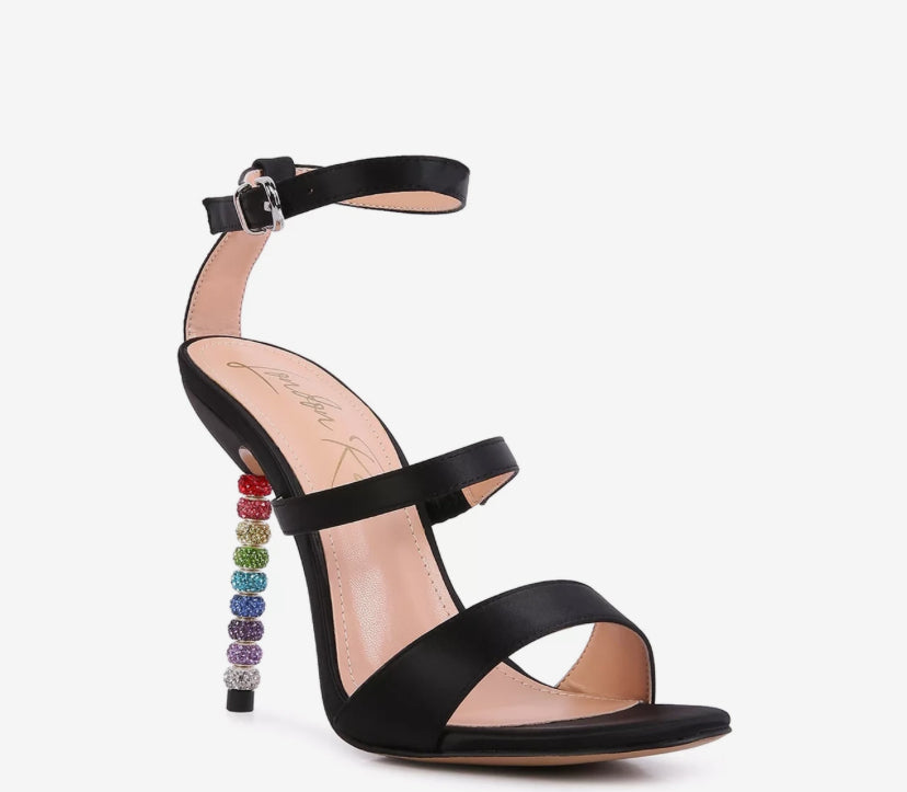 Rhinestone ball heels