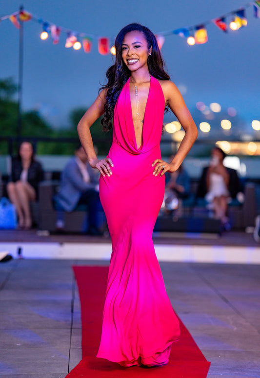 Fuchsia Goddess Gown