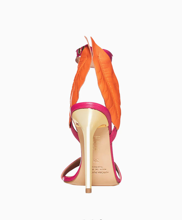 Aurora Platone gold heels
