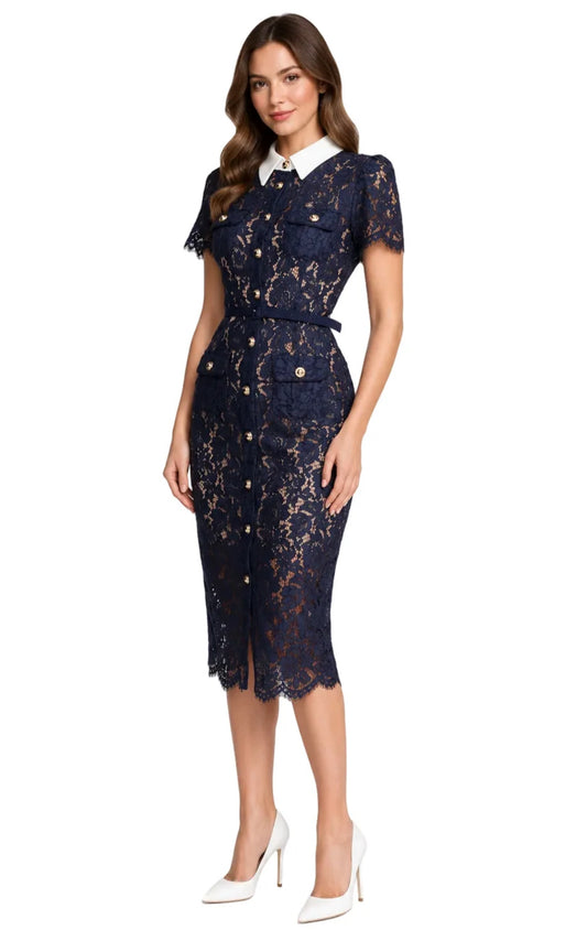 Kensington Lace midi dress