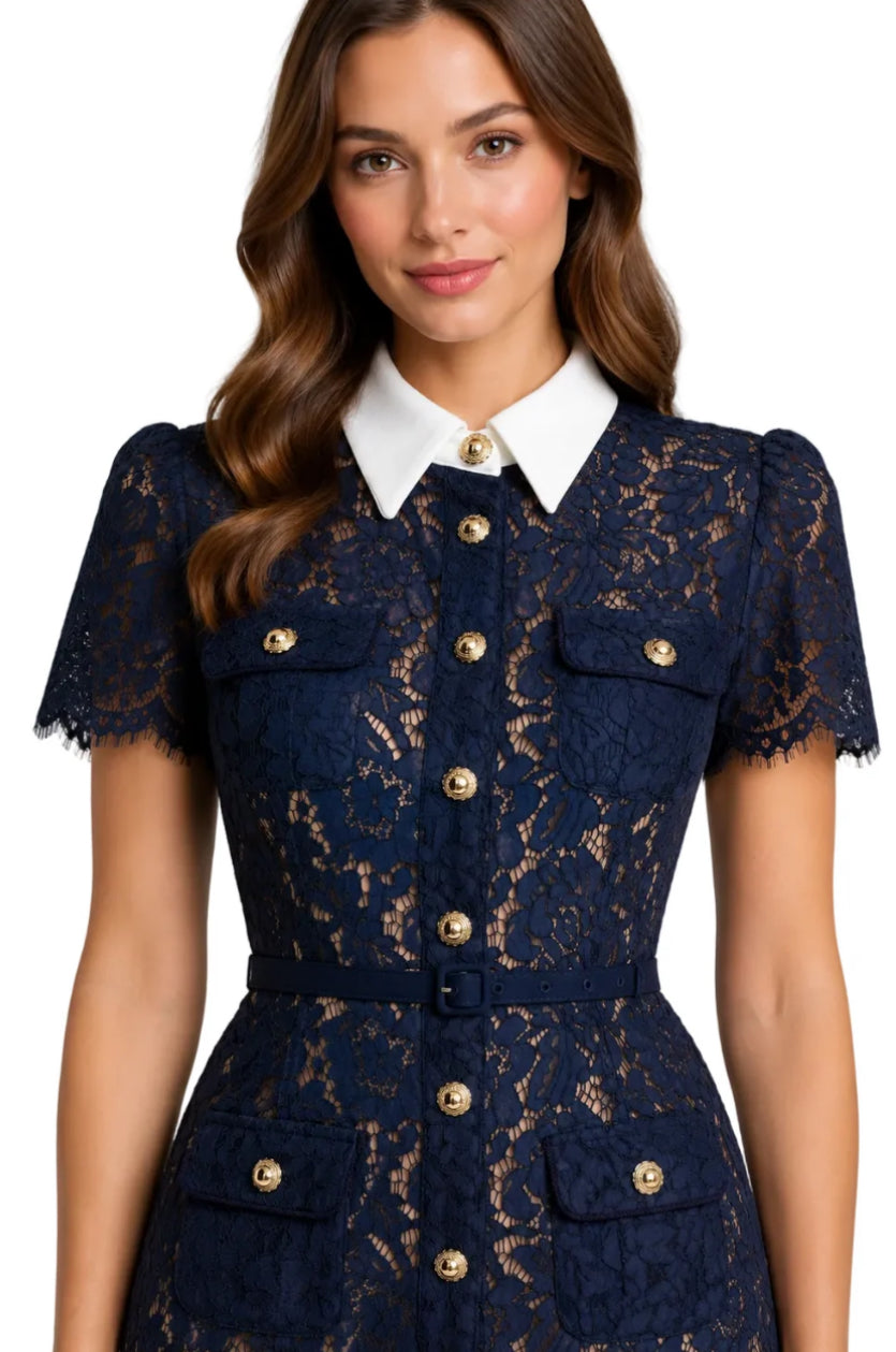 Kensington Lace midi dress