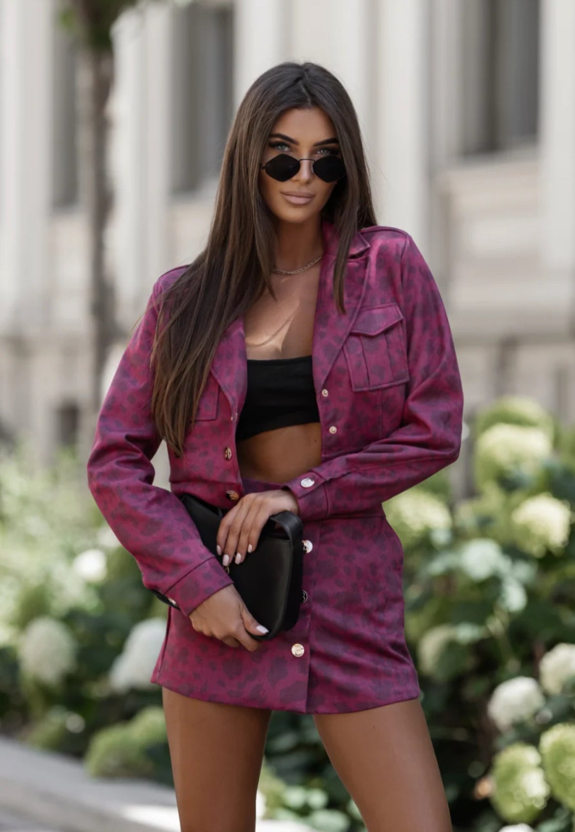 The BLISS Leopard Burgundy Set